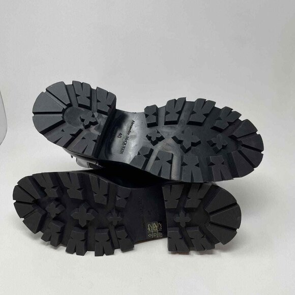 Alexander McQueen Wander Chelsea Boots Womens IT 40 US 10 Black Leather Platform - Picture 9 of 10